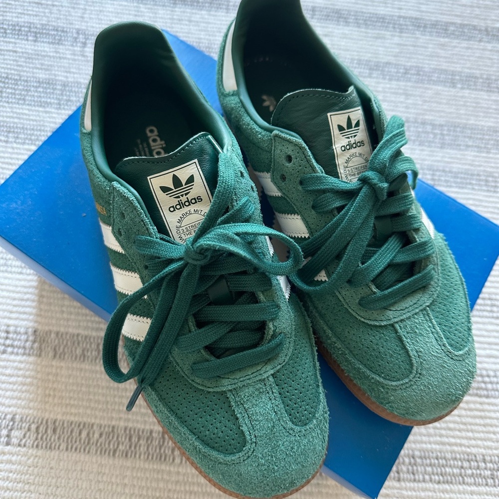 Adidas OG SAMBA Green and White Sneakers